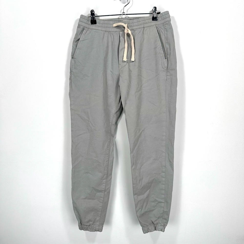Marine Layer Saturday Jogger Mens Small Gray Slim Fit High Rise Organic Cotton